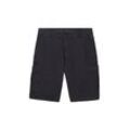 TOM TAILOR DENIM Herren Relaxed Cargoshorts, grau, Uni, Gr. M