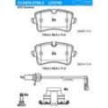 ATE Bremsbelagsatz, Scheibenbremse Ceramic hinten rechts links mit Zubehör für VAG 4G0698451 4G0698451L 13.0470-2769.2