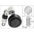 INA Riemenspanner, Keilrippenriemen 81mm für SKODA VW SEAT AUDI 074145283 074145299A 074145278D 534 0011 10