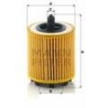 MANN-FILTER Ölfilter mit Dichtung 61mm für GENERAL MOTORS FIAT SATURN VAUXHALL SAAB SUBARU OPEL 21018801 650315 4804934 HU 6007 x