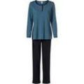 Baumwoll-Pyjama Set, blau, 40/42