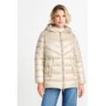 Steppjacke RICH & ROYAL Gr. 38, braun (caffee latte) Damen Jacken mit 2-Wege-Reißverschluss