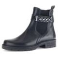 Chelseaboots GABOR Gr. 35, schwarz Damen Schuhe Blockabsatz, Herbstmode, Stiefelette mit Zierkette am Schaft Bestseller