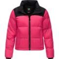 Steppjacke RAGWEAR "Serah" Gr. 4XL (48), pink (fuchsia), Damen, Obermaterial 1: 100% Nylon, 2: Polyester, Innenfutter: Wattierung: Jacken stylische Damen Winterjacke im Colourblocking-Design