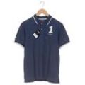 Hackett London Herren Poloshirt, blau, Gr. 48