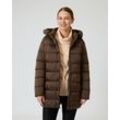 Steppjacke mit Kapuze & Fake-Fur