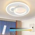 Gbly - Deckenlampe Led Deckenleuchte Wohnzimmer - Dimmbar mit Fernbedienung Schlafzimmerlampe Modern Design Wohnzimmerlampe für Schlafzimmer Küche