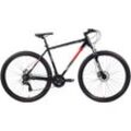 Mountainbike WYNN "HRT4.0" Gr. 48, weiß (schwarz, rot, grau, schwarz), Fahrräder, 48cm, 29 Zoll (73,66cm)