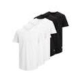 Jack & Jones T-Shirt 5er Pack Herren Baumwolle, mehrfarbig