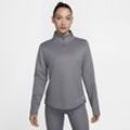 Nike Therma-FIT One Longsleeve mit Halbreißverschluss für Damen - Grau