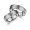 Verlobungsring MARRYA "MARRYA Titan Ringe Trauringe Eheringe Partnerringe" Fingerringe Gr. 48, Titan, silberfarben (damen ring, silber) Damen