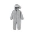 Baby-Strickfleece-Overall - Grau/Meliert - Kinder - Gr.: 50/56