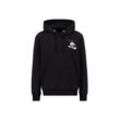 Hoodie ALPHA INDUSTRIES "Alpha Industries Men - Hoodies Flying Buzz SL Hoodie" Gr. L, schwarz (black) Herren Sweatshirts