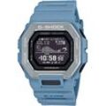 Smartwatch CASIO G-SHOCK, blau, Smartwatches Armbanduhr, Herrenuhr, Bluetooth, Super-Auto LED Light, Training Log