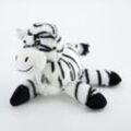 Weiß-schwarzes Zebra Haustierspielzeug 22x17cm