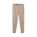 TOM TAILOR Herren Pyjamahose in Melange-Optik, beige, Meliert, Gr. 48