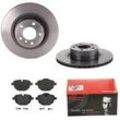 BREMBO Bremsensatz-Hinterachse COATED DISC LINE / STANDARD Bremsensatz, Scheibenbremse hinten rechts links innenbelüftet 330mm für BMW (BRILLIANCE) 34