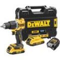 DeWALT Werkzeuge - Akku-Schlagbohrschrauber, 18V, 2x 2,0 Ah XR Akkus, Ladegerät DCD100YD2T