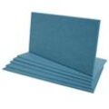 6er-Set Akustikwandpaneel MCW-L52, Wandpaneele Akustikplatten, schalldämmend 1qm Fläche 60x30cm ~ blau