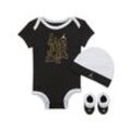 Jordan Holiday Shine 3-Piece Boxed Set dreiteiliges Bodysuit-Set für Babys - Schwarz