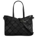 Shopper SAMANTHA LOOK, Damen, Gr. B/H/T: 40cm x 28cm x 10cm onesize, schwarz, Leder, Taschen, echt Leder, Made in Italy