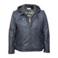 Lederjacke MAZE "42021318" Gr. 42, blau (navy) Damen Jacken