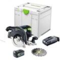 Hkc 55 EB-Basic Akku Handkreissäge 18 v 160 mm Brushless + 1x Akku 5,0 Ah + Schnellladegerät + Systainer - Festool