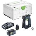 Cxs 18-Basic Akku Bohrschrauber 18 v 40 Nm Brushless + 1x Akku 5,0 Ah + Schnellladegerät + Systainer - Festool