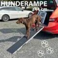 Hunderampe Hundetreppe Auto Kofferraum Treppen Rampe Einstiegshilfe für Hunde Klappbar Aluminium Auswahl Längen 244 cm Petigi