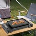 Gojoy - Gaskocher 2-Flammig Campingkocher Gas Kocher Für Gasflasche, Tragbarer Camping Grill Gas Stove, Outdoor Gaskocher Camping Kocher Aluminium