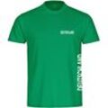 multifanshop Herren T-Shirt - Deutschland - Brust & Seite - Druck weiß - Männer