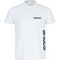 multifanshop Herren T-Shirt - Deutschland - Brust & Seite - Druck schwarz - Männer