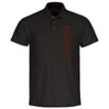 multifanshop® Poloshirt - St. Pauli - Streifen - Druck braun