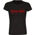 multifanshop® Damen T-Shirt - Augsburg - Augsburger Mädchen - Druck rot