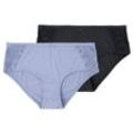 2 Damen Pantys mit Spitzeneinsatz