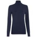 Damen Rollkragenpullover unifarben