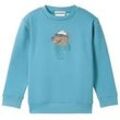 TOM TAILOR Jungen Sweatshirt mit Bio-Baumwolle, blau, Print, Gr. 92/98