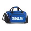 multifanshop Sporttasche - Berlin blau - Textmarker - Druck weiß - Tasche