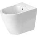 Duravit D-Neo Stand-Bidet 2295100000 37x65cm, mit Hahnloch, Überlauf, Hahnlochbank, weiß