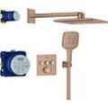 Grohe Grohtherm Smartcontrol Duschsystem 34864DL0 Unterputz, warm sunset gebürstet