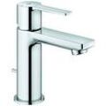 Grohe Lineare XS Waschtischarmatur 23790001 chrom, mit Ablaufgarnitur, Mittelstellung kalt