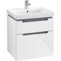 Villeroy & Boch Subway 2.0 Waschtischunterschrank A90910DH, 58,7x59x45,4cm, glossy white, chrom