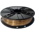 Ampertec 3D-Filament Seiden-PLA gold mit Perlglanz 1.75mm 500g Spule