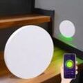 LED Treppenleuchte rund weiß - Lichtfarbe: Smart Tuya RGB CCT 3W - Lichtaustritt...