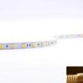 Strip 24V LED Streifen 5M 14,4W/m 60LED/m 10mm - Lichtfarbe: Warmweiß 3000K - Sc...