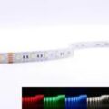 Strip 24V LED Streifen 5M 12W/m 60LED/m 12mm Farbwechsel - Lichtfarbe: RGB+3000K...