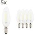 5 x LED Lampe Filament E14 2.8W C35 2700K