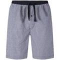 TOM TAILOR Herren Pyjama Shorts, blau, Kariert, Gr. 48/S