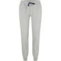 TOM TAILOR Damen Pyjama Sweathose, grau, Melange Optik, Gr. 40