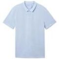 TOM TAILOR DENIM Herren Basic Poloshirt, blau, Uni, Gr. XL